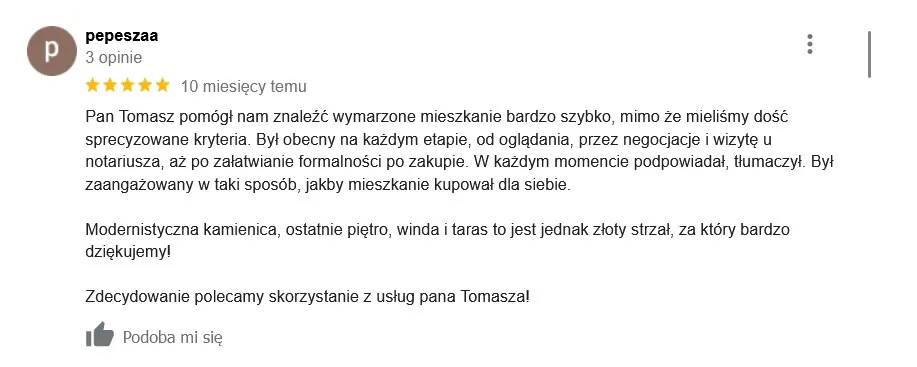 Referencja : Piotr
