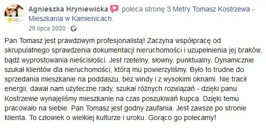 Referencja : Agnieszka