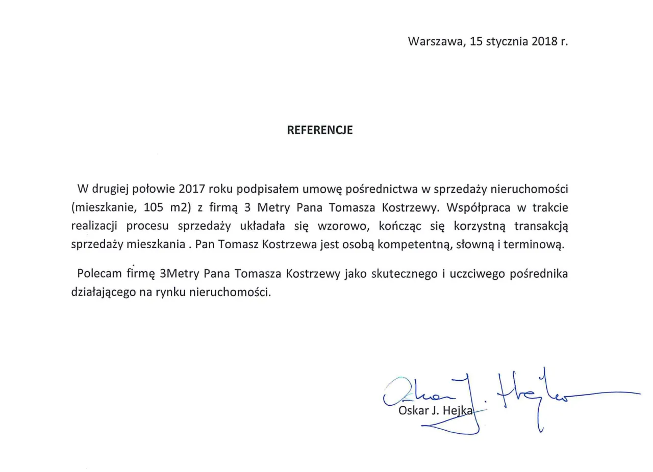 Referencja : Oskar